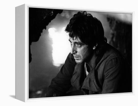 REVOLUTION by HUGHHUDSON with Al Pacino, 1985 (b/w photo)-null-Framed Stretched Canvas