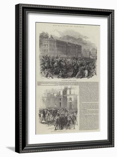 Revolution in Prussia-null-Framed Giclee Print
