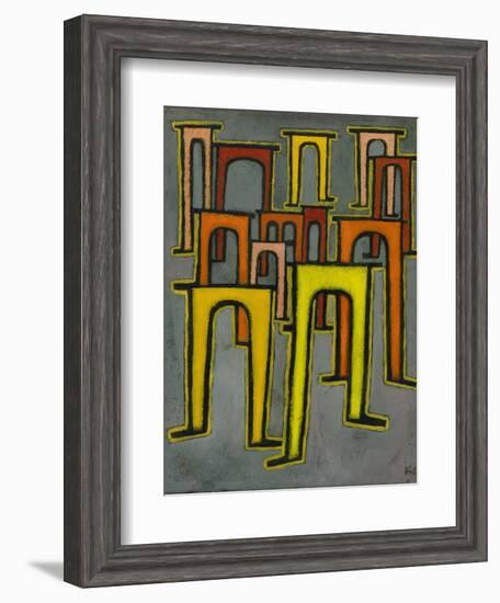 Revolution of the Viaduct, 1937-Paul Klee-Framed Giclee Print