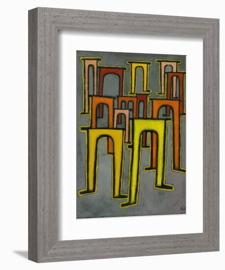 Revolution of the Viaduct, 1937-Paul Klee-Framed Giclee Print