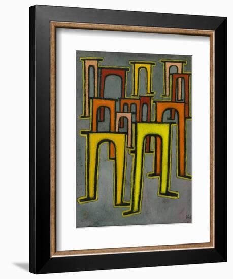 Revolution of the Viaduct, 1937-Paul Klee-Framed Giclee Print