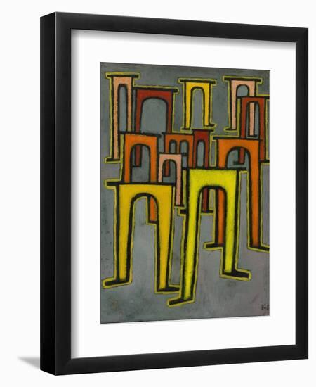 Revolution of the Viaduct, 1937-Paul Klee-Framed Giclee Print