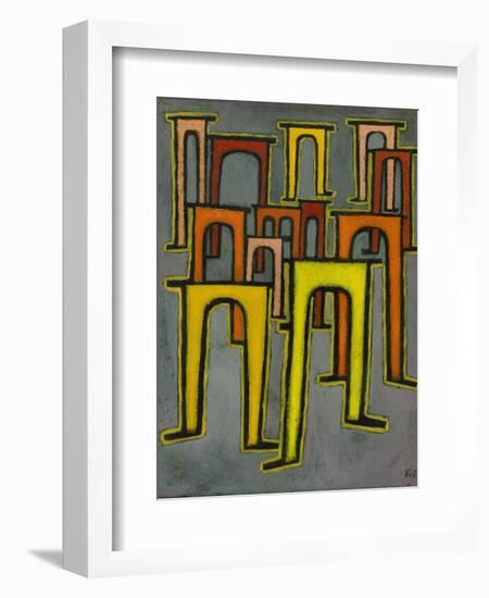 Revolution of the Viaduct, 1937-Paul Klee-Framed Giclee Print