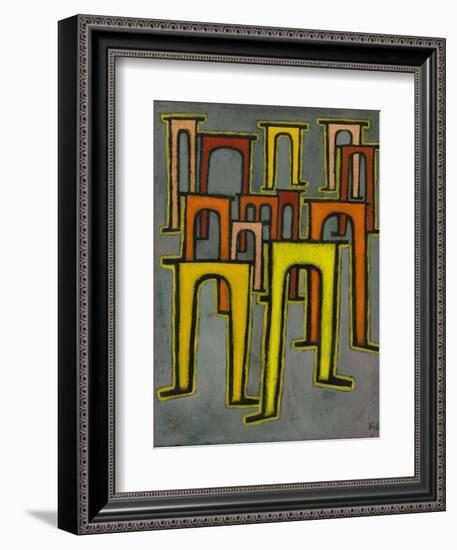 Revolution of the Viaduct, 1937-Paul Klee-Framed Giclee Print