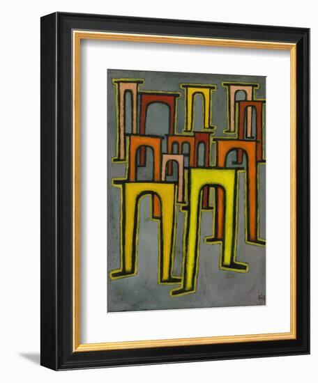Revolution of the Viaduct, 1937-Paul Klee-Framed Giclee Print