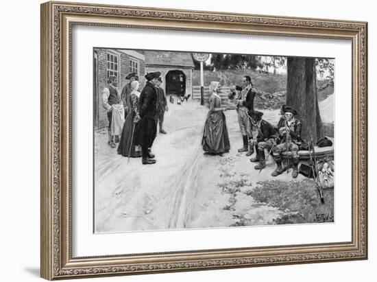 Revolution: Soldiers-Howard Pyle-Framed Giclee Print