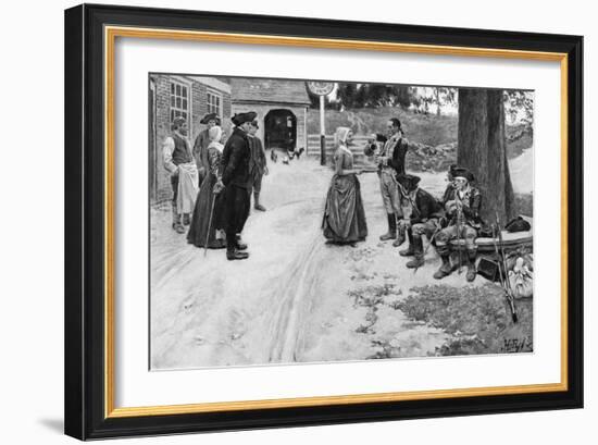 Revolution: Soldiers-Howard Pyle-Framed Giclee Print