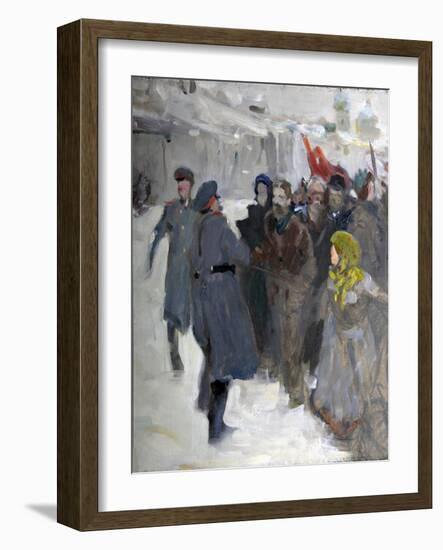 Revolutionary Demonstration, 1906-Valentin Alexandrovich Serov-Framed Giclee Print