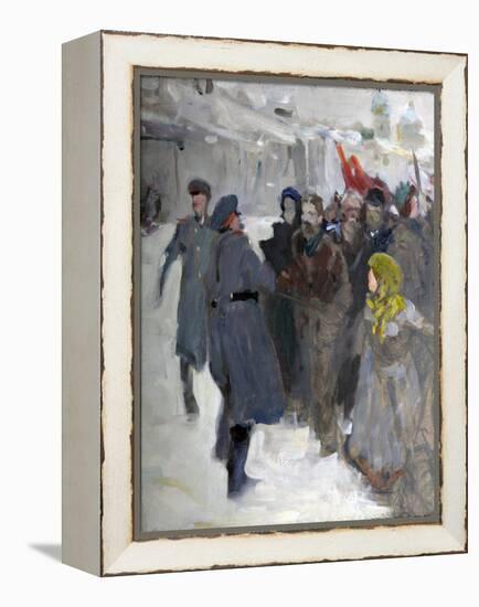 Revolutionary Demonstration, 1906-Valentin Alexandrovich Serov-Framed Premier Image Canvas