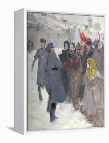 Revolutionary Demonstration, 1906-Valentin Alexandrovich Serov-Framed Premier Image Canvas