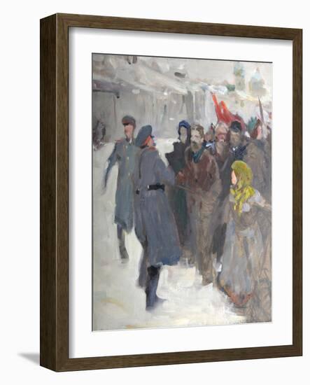 Revolutionary Demonstration, 1906-Valentin Alexandrovich Serov-Framed Giclee Print