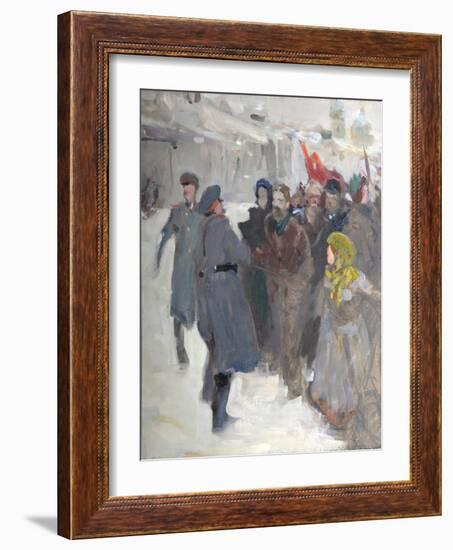 Revolutionary Demonstration, 1906-Valentin Alexandrovich Serov-Framed Giclee Print