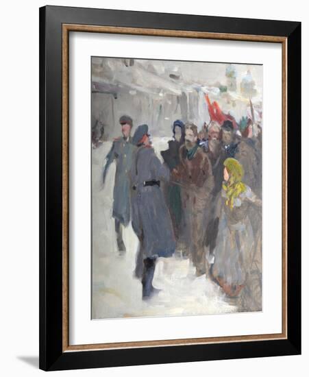 Revolutionary Demonstration, 1906-Valentin Alexandrovich Serov-Framed Giclee Print