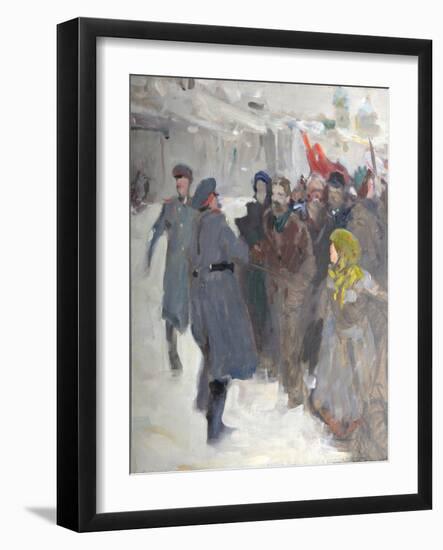 Revolutionary Demonstration, 1906-Valentin Alexandrovich Serov-Framed Giclee Print