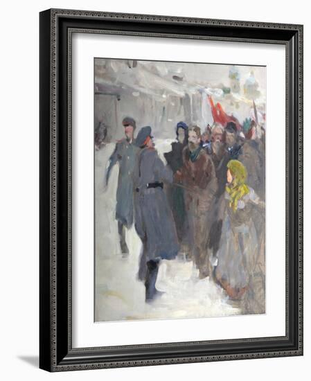 Revolutionary Demonstration, 1906-Valentin Alexandrovich Serov-Framed Giclee Print