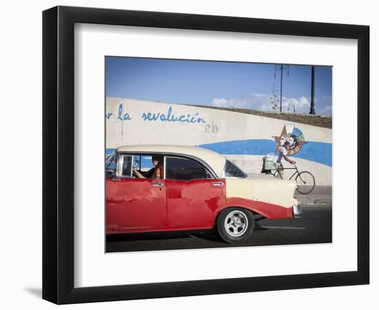 Revolutionary Slogan, Habana Vieja, Havana, Cuba-Jon Arnold-Framed Photographic Print