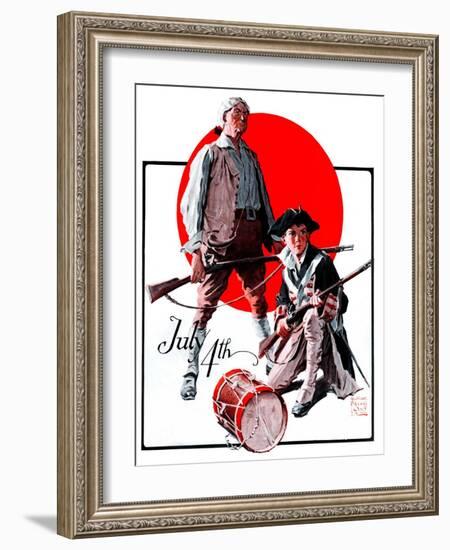 "Revolutionary Soldiers,"July 4, 1925-William Meade Prince-Framed Giclee Print