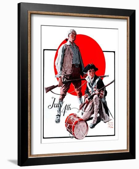 "Revolutionary Soldiers,"July 4, 1925-William Meade Prince-Framed Giclee Print