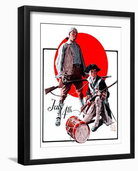 "Revolutionary Soldiers,"July 4, 1925-William Meade Prince-Framed Giclee Print