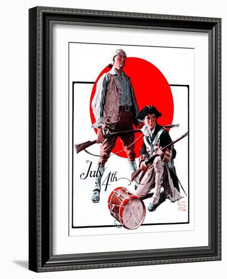 "Revolutionary Soldiers,"July 4, 1925-William Meade Prince-Framed Giclee Print