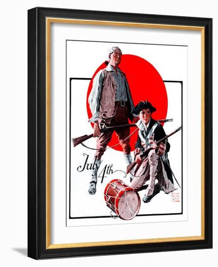 "Revolutionary Soldiers,"July 4, 1925-William Meade Prince-Framed Giclee Print