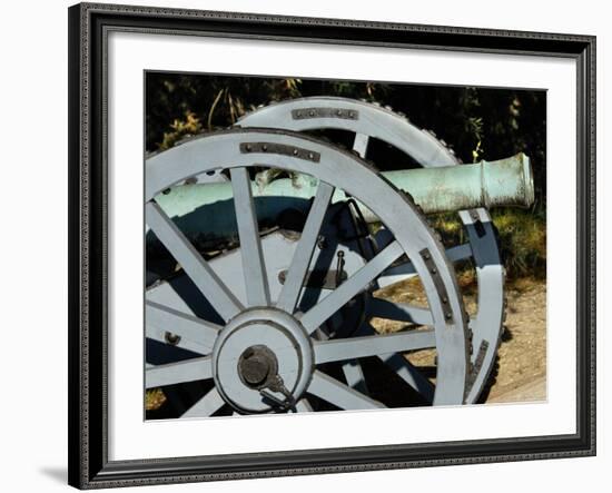 Revolutionary War French Cannon Called the Fox, Yorktown Battlefield, Virginia-null-Framed Photographic Print