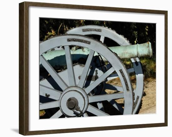 Revolutionary War French Cannon Called the Fox, Yorktown Battlefield, Virginia-null-Framed Photographic Print