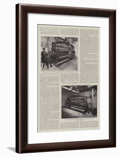 Revolutionising a Textile Industry-null-Framed Giclee Print