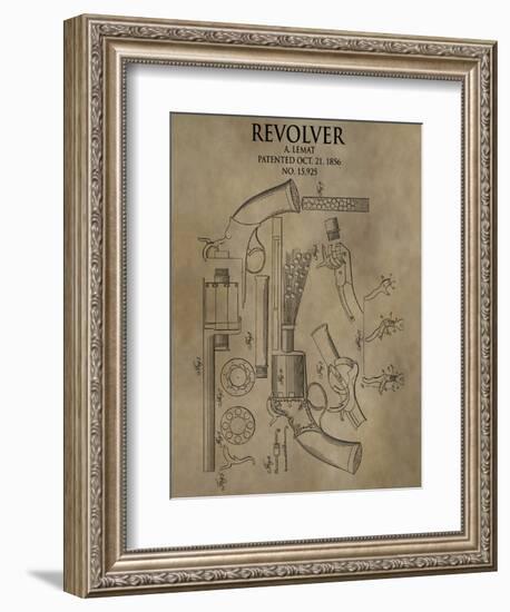 Revolver. 1856-Dan Sproul-Framed Art Print