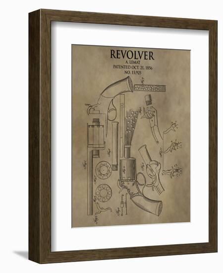 Revolver. 1856-Dan Sproul-Framed Art Print