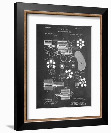 Revolver Firearm Patent-null-Framed Premium Giclee Print