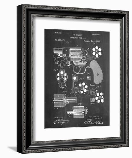 Revolver Firearm Patent-null-Framed Premium Giclee Print