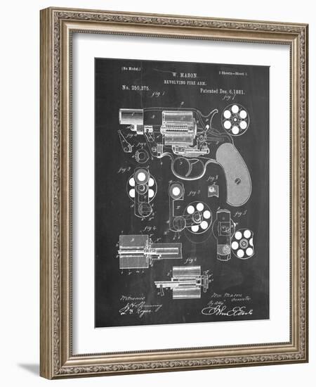 Revolver Firearm Patent-null-Framed Art Print