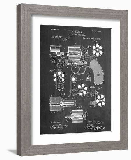 Revolver Firearm Patent-null-Framed Art Print