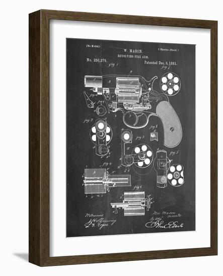 Revolver Firearm Patent-null-Framed Art Print