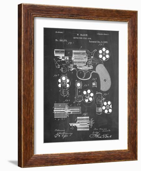 Revolver Firearm Patent-null-Framed Art Print