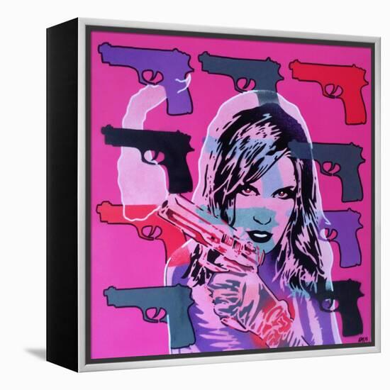 Revolver Pinks-Abstract Graffiti-Framed Premier Image Canvas