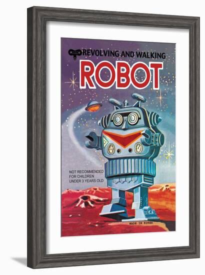 Revolving and Walking Robot-null-Framed Art Print