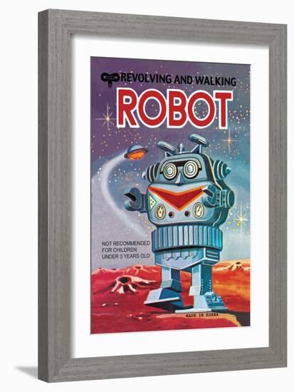 Revolving and Walking Robot-null-Framed Art Print