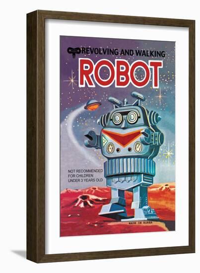 Revolving and Walking Robot-null-Framed Art Print