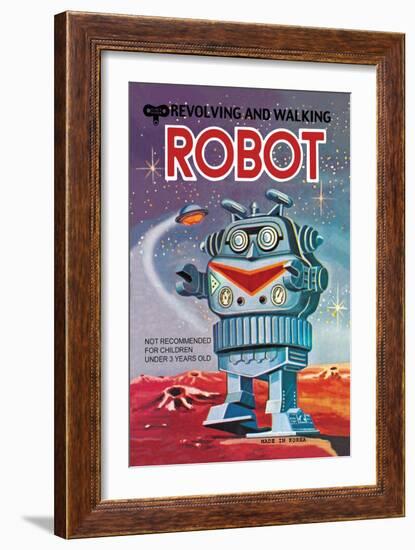 Revolving and Walking Robot-null-Framed Art Print