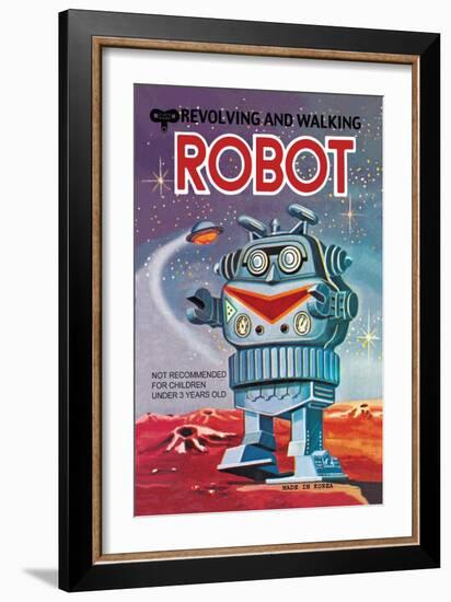 Revolving and Walking Robot-null-Framed Art Print