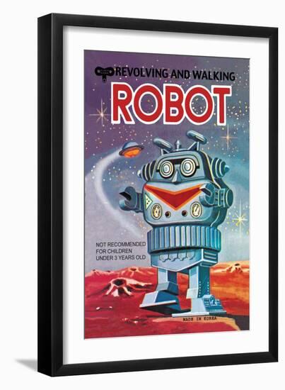 Revolving and Walking Robot-null-Framed Art Print