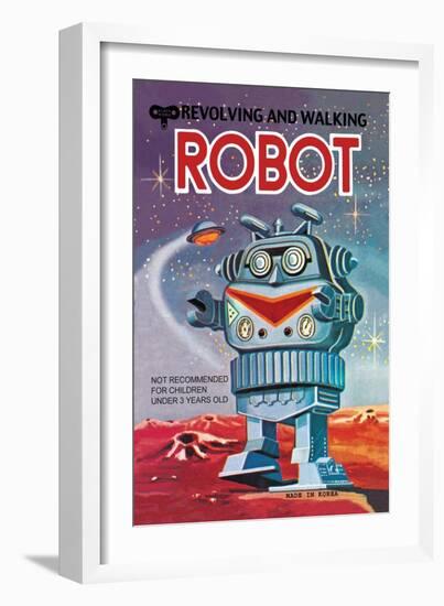 Revolving and Walking Robot-null-Framed Art Print