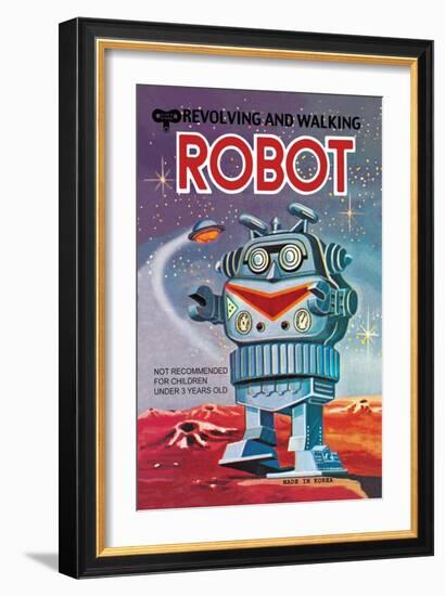 Revolving and Walking Robot-null-Framed Art Print