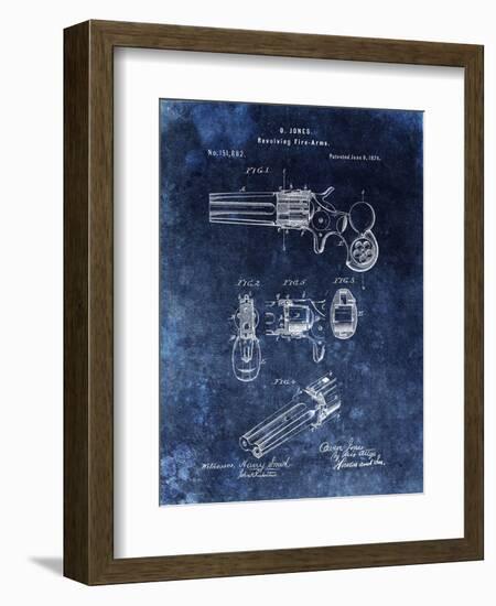 Revolving Fire Arms, 1874-Blue-Dan Sproul-Framed Art Print