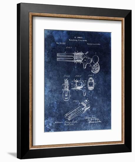 Revolving Fire Arms, 1874-Blue-Dan Sproul-Framed Art Print