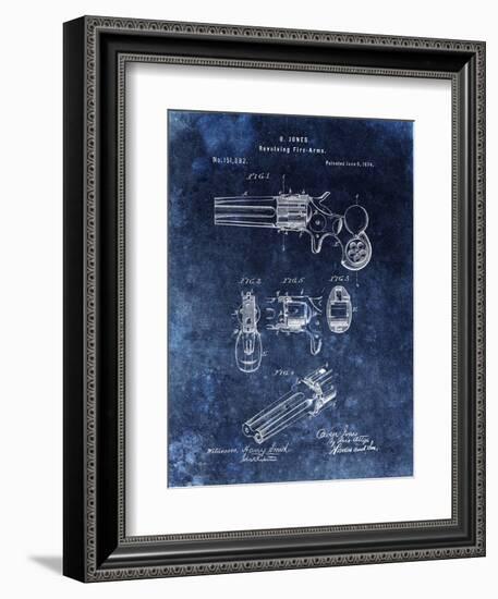 Revolving Fire Arms, 1874-Blue-Dan Sproul-Framed Art Print