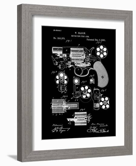 Revolving Firearm, 1881-Black-Dan Sproul-Framed Art Print