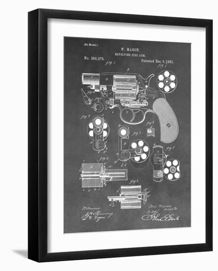 Revolving Firearm, 1881-Gray-Dan Sproul-Framed Art Print